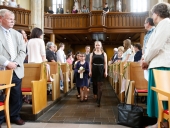 Der Gottesdienst zum 50-jährigen Bestehen der Ev. Jugendhilfe Menden in der Hl. Geist-Kirche beginnt.
