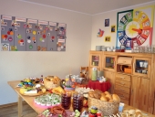 Küche und Esszimmer